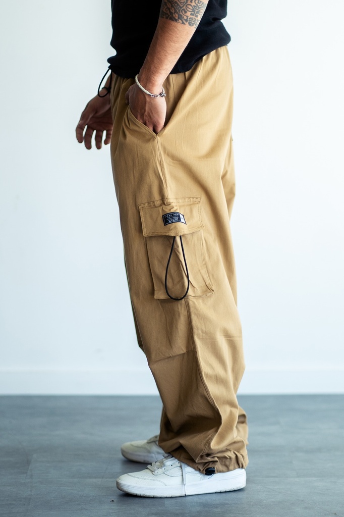 Pantalon Parachute Gabardina