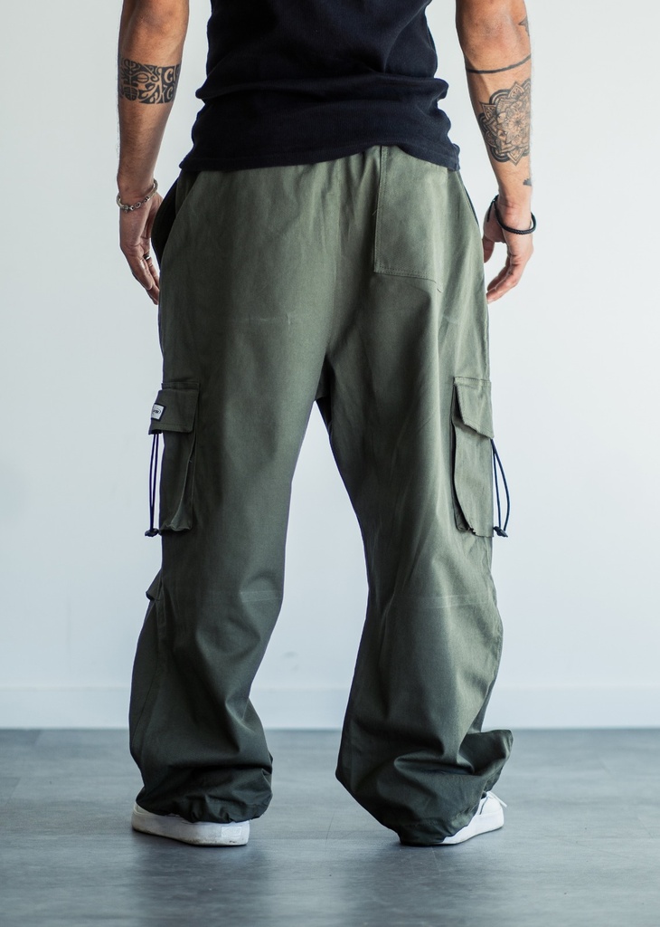 Pantalon Parachute Gabardina